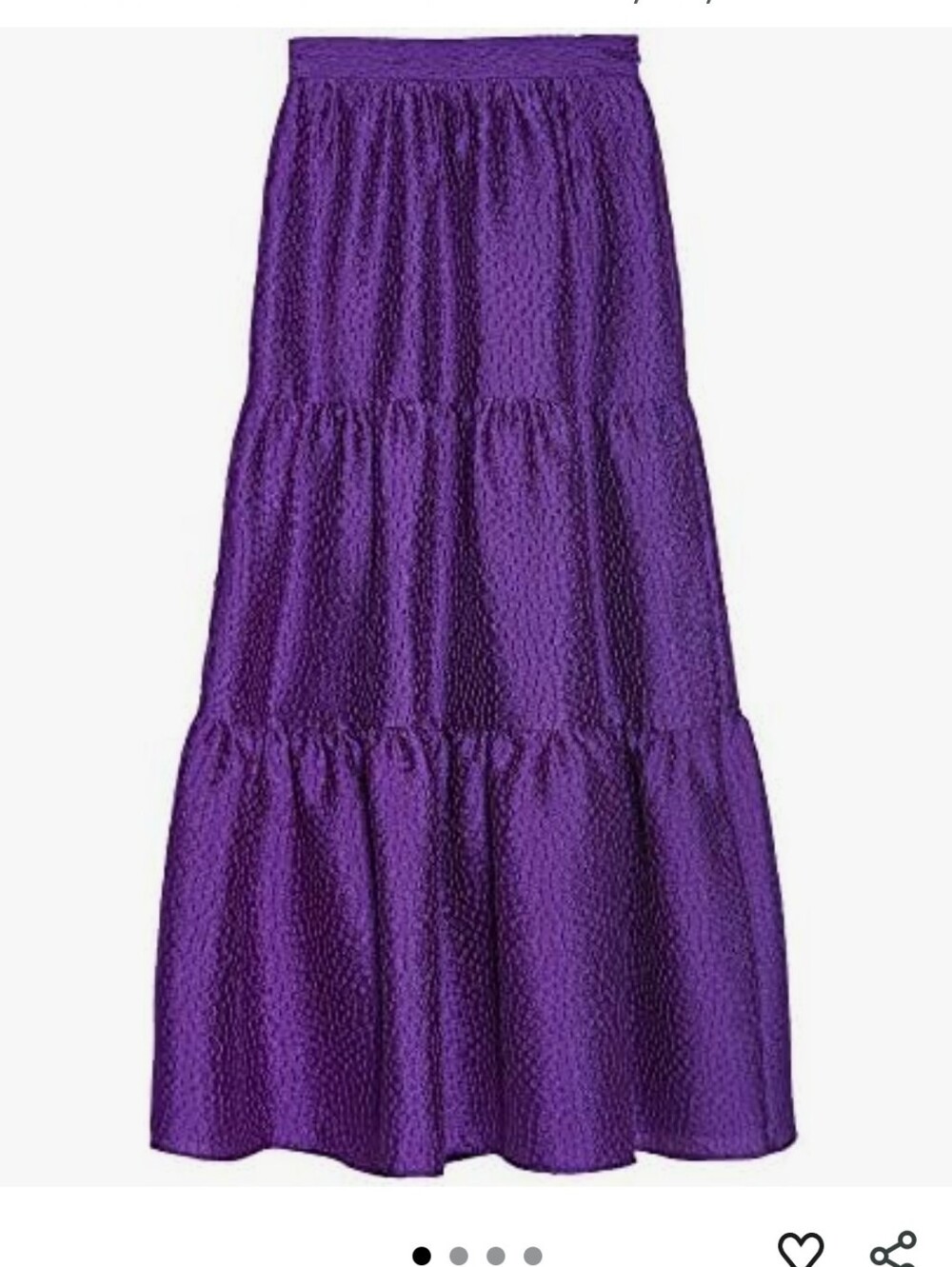 Zara Girls Purple Tiered Maxi Skirt Dress